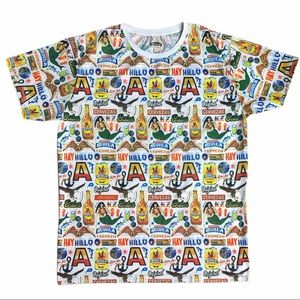 AGUILA CERVEZA Logo Flash T Shirt Sz L